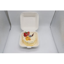 Disposable Eco-Friendly Sugarcane School Lunch Tray 1 Component for Takeout